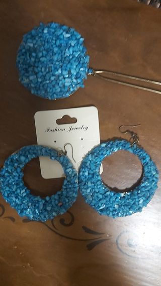 Conjunto FLAMENCA PENDIENTES Y PEINECILLO peineta