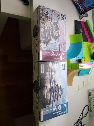 maqueta castillo de himeji y osaka