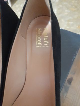 zapatos de ante negros