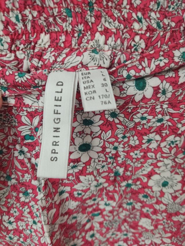 Pantalón corto estampado Springfield