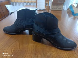 Botines piel,Pull & Bear