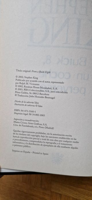 Libro Buick 8, un coche perverso