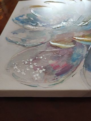 quadro acrilico su tela cerata