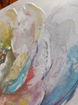 quadro acrilico su tela cerata