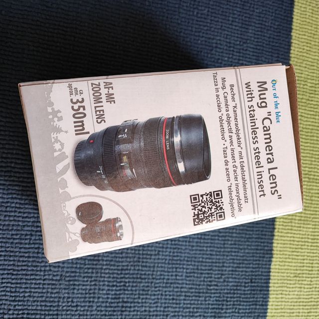 Taza Térmica "Lente Objetivo de Cámara"