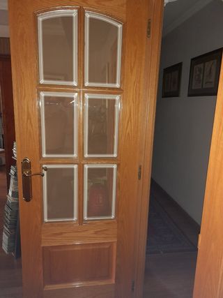 2 puertas de roble