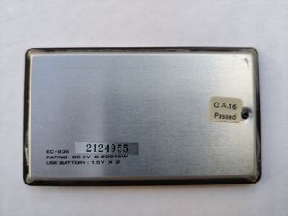 Calculadora de bolsillo vintage