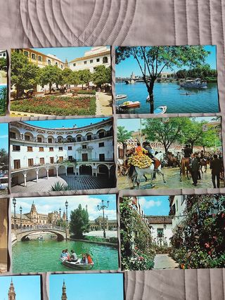 SEVILLA. Lote 15 postales antiguas, nuevas.