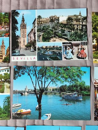 SEVILLA. Lote 9 postales antiguas, nuevas.