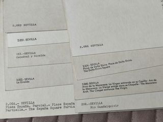 SEVILLA. Lote 9 postales antiguas, nuevas.