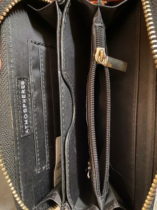 Cartera monedero billetera efecto piel