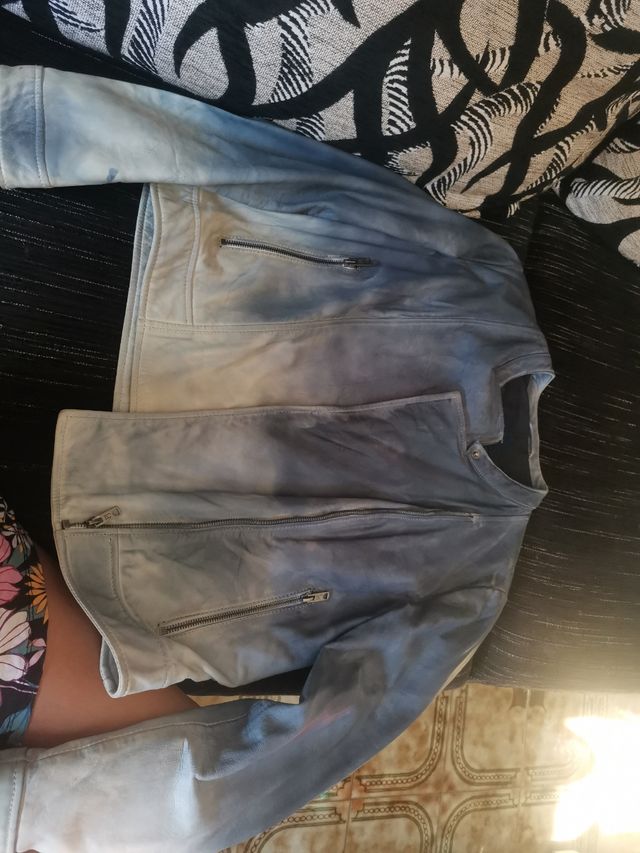 cazadoza piel pepe jeans tala L