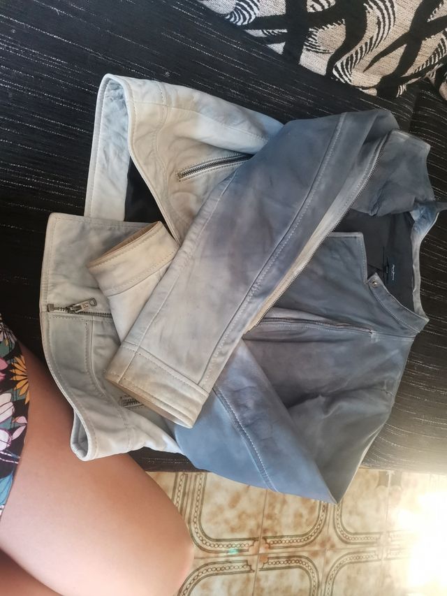 cazadoza piel pepe jeans tala L