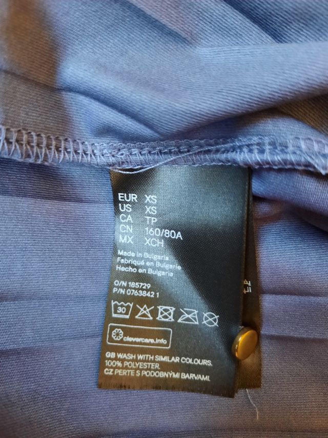 Vestido de tablas de H&M