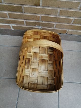 Cesta fibras naturales