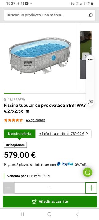 piscina desmontable bestway leroy Merlin