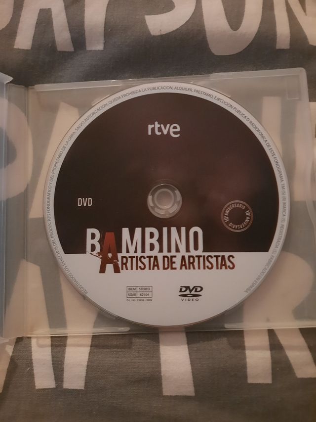 BAMBINO DVD ARTISTA DE ARTISTAS PROMOCIONAL NUEVO