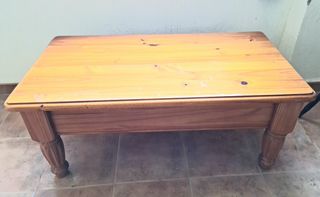 Conjunto sofá, sillones y mesa pino