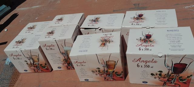 copas de cristal de bohemia