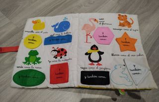 2 libros blanditos de tela para bebé