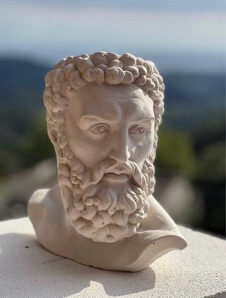 Escultura/ florero/ Maceta Hércules/