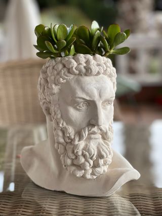 Escultura/ florero/ Maceta Hércules/