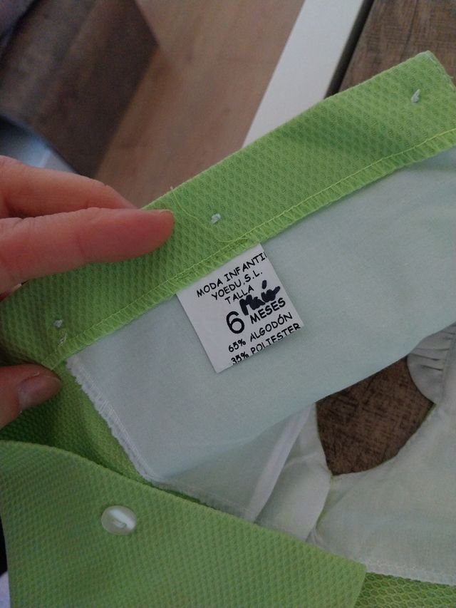 Vestido Yoedu. 6 meses