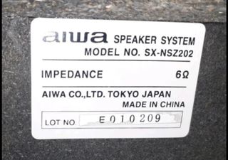 altavoces AIWA SX-NSZ202 + regalo cadena LEER