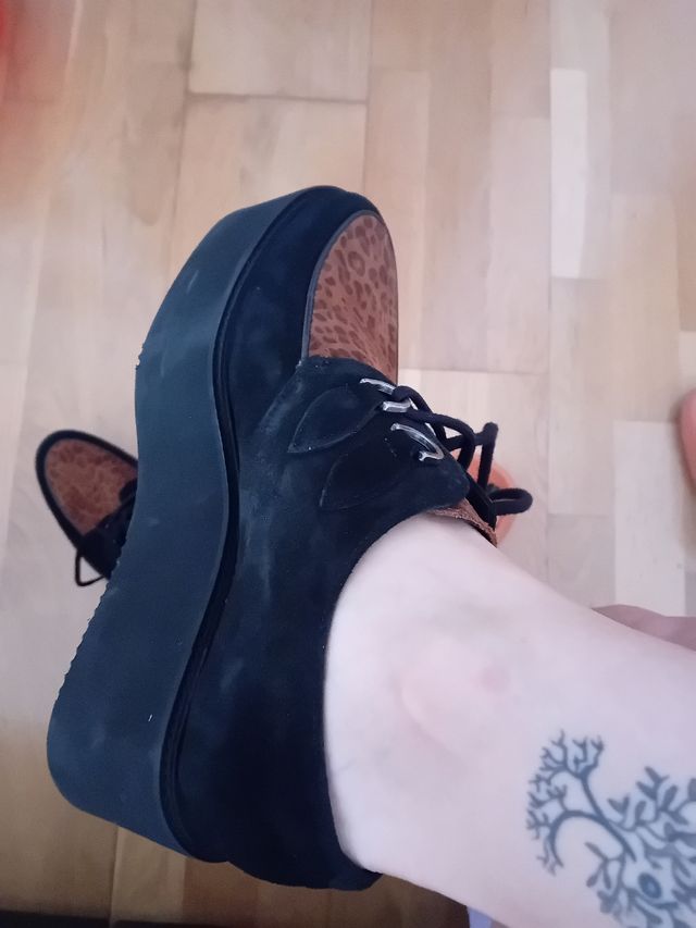 Zapatos Creepers con plataforma