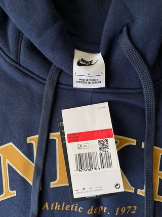 Hoodie Nike oversize college Rétro Athletics navy