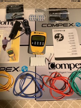 COMPEX TOP FITNESS COMOLETO ORIGINAL + ELECTRODOS#