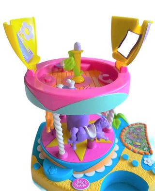 Polly Pocket giostra luna park con cavalli