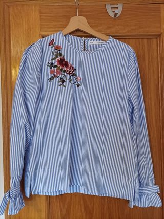 Blusa rayas azules