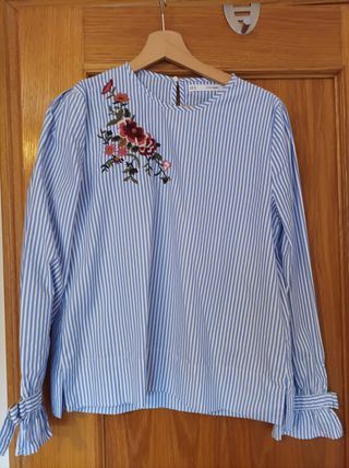 Blusa rayas azules