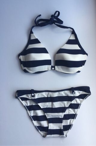 Bikini rayas azul y blanco. Women secret