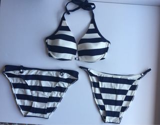 Bikini rayas azul y blanco. Women secret