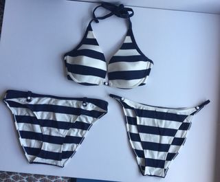 Bikini rayas azul y blanco. Women secret