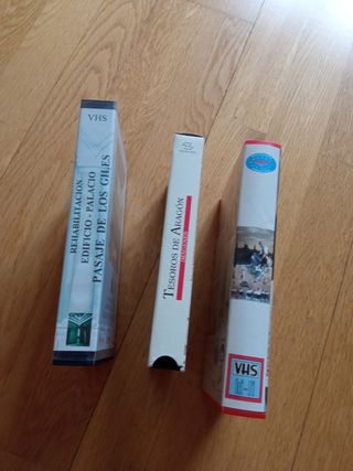 3 Cassettes vídeo VHS Aragón