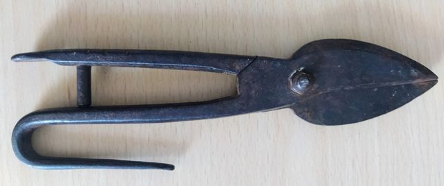 Antigua tijera fe cortar chapa