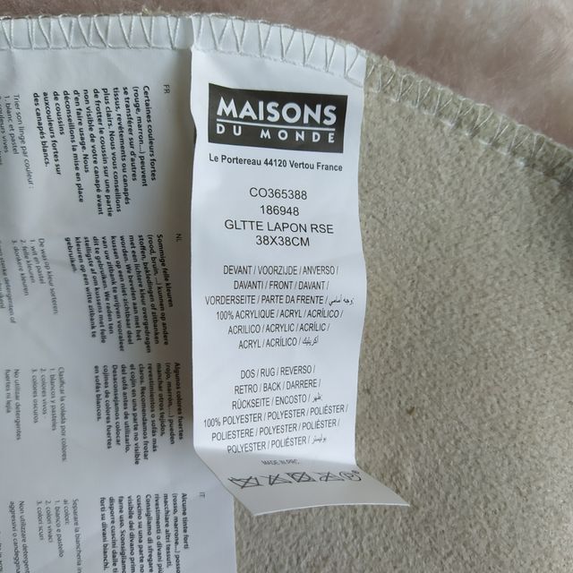 Tappeto decorazione Maisons du Monde rosa antico