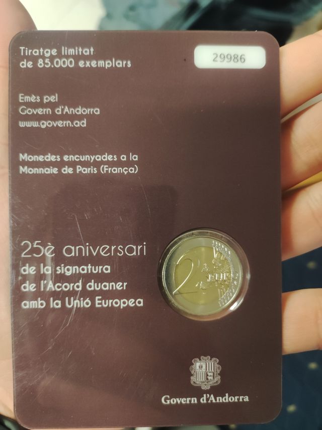 Andorra 2 euro commemorativi 2015