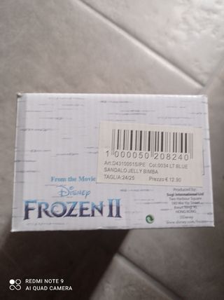 sandali plastica Frozen 24/25