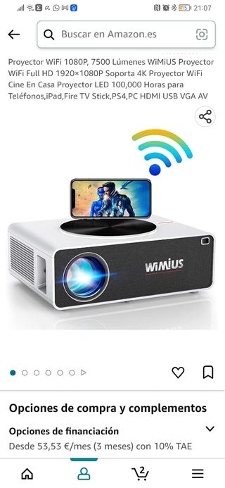 Proyector 1080p Wifi