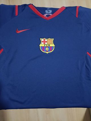 Camiseta retro entrenamiento Barça 2006 Messi Roni