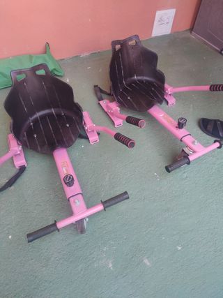 Patinetes,Dos hoverboard con funda más asiento 90€