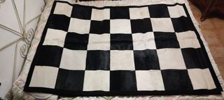 Alfombra de piel con imperfecciones