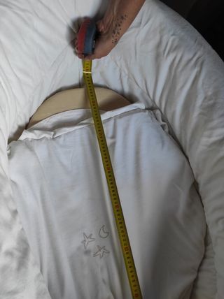 Mini cuna ovalada madera blanca