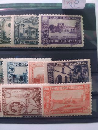 Sellos serie Pro Unión Hiberosamericana