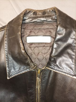 Cazadora cuero hombre