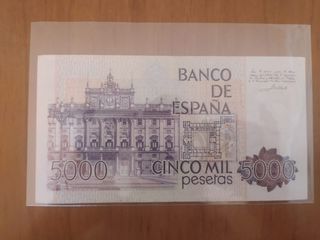 Billete de 5000 pesetas 1979